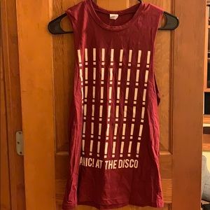 Maroon Panic! At the Disco tank top